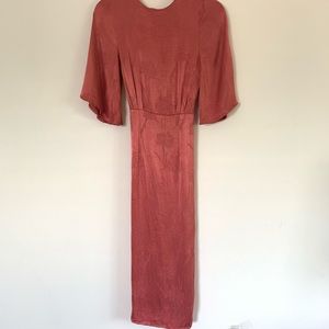 H&M Pink silky dress in size 2 . Premium quality.